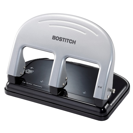 Bostitch EZ Squeeze Three-Hole Punch, 40-Sheet Capacity 2240